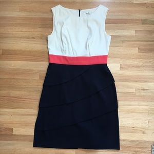 Ruffled Professional Work Dress - Size 6